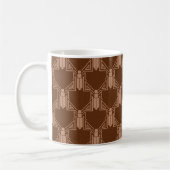 Art Deco Crickets - Donkerkoperen bruine koffie Mo Koffiemok (Links)