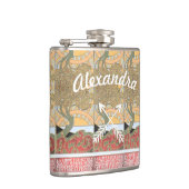 Art Deco Crossed Arrow Swirl Tree Heupfles (Rechts)