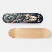 "Art Deco Cruiser Deck" Persoonlijk Skateboard (Horizontaal)