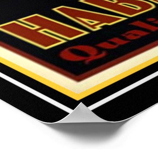 Art Deco Cuban "Habanas" Cigar Ad 13 x 19 Poster (Hoek)