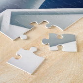 Art Deco Cubism Blue Eyes Woman Portret Legpuzzel (Zijkant)