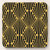 Art Deco Custom Patroon Bier Onderzetter (Voorkant)