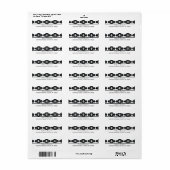 Art Deco Damask Return Address Label (Full Sheet)