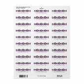 Art Deco Damask Return Address Label (Full Sheet)