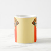 art deco dame met ventilator koffiemok (Center)