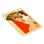 art deco dame met ventilator magneet (Rechterzijde)