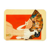 art deco dame met ventilator magneet (Horizontaal)