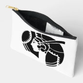 Art Deco Dame Zwart & Wit Vintage Etui (Open)