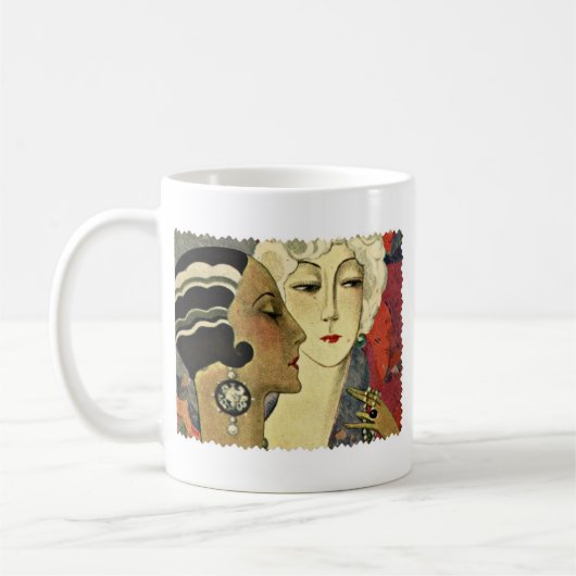 Art Deco-dames Koffiemok (Links)