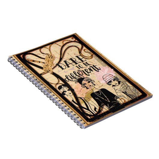 Art Deco-dames Notitieboek (Rechterzijde)