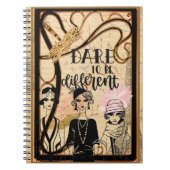 Art Deco-dames Notitieboek (Voorkant)