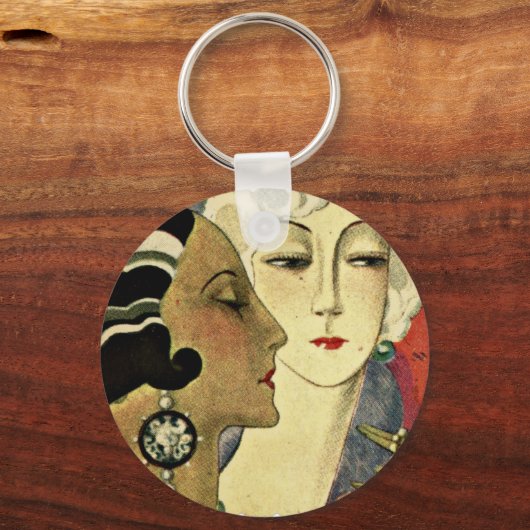 Art Deco-dames Sleutelhanger (Voorkant)