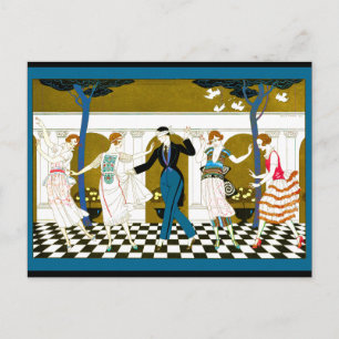 Art Deco Dance Briefkaart