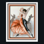 Art Deco "Dance Le Deux" 16 x 20 Poster<br><div class="desc">Dance Le Deux,  Parisian Art Deco Poster - 16 x 20</div>