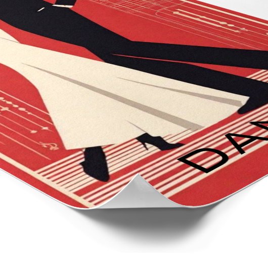 Art Deco Dance Poster (Hoek)