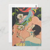 Art Deco Dancer Briefkaart (Voorkant / Achterkant)