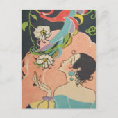 Art Deco Dancer Briefkaart (Voorkant)