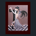 ART DECO DANCERS POSTER<br><div class="desc">Oorspronkelijk acrylschilderij en ontwerp van kunstdansers van de deco door Dian... ... Dit ontwerp zou elke hedendaagse decor ten goede komen. Het is elegant en glamoureus. Geweldige nostalgie uit het kunstdeco-tijdperk die te kort van leven was. Ook een geweldig cadeautje.</div>