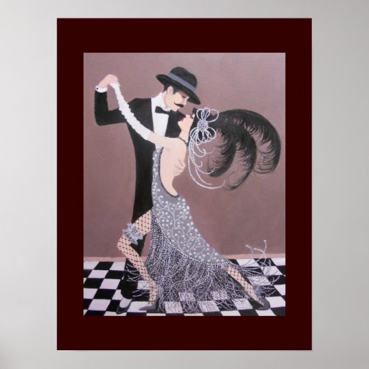  ART DECO DANCERS POSTER (Voorkant)