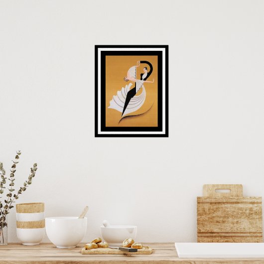 Art Deco Dancers Poster (Keuken)