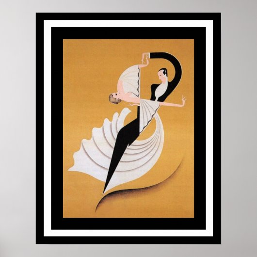 Art Deco Dancers Poster (Voorkant)