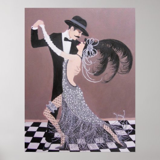  ART DECO DANCERS POSTER (Voorkant)