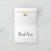 Art Deco Dank u of opmerking Kaart (Binnen)