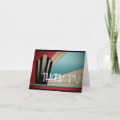 Art Deco Dank u wel Bedankkaart (Voorkant)