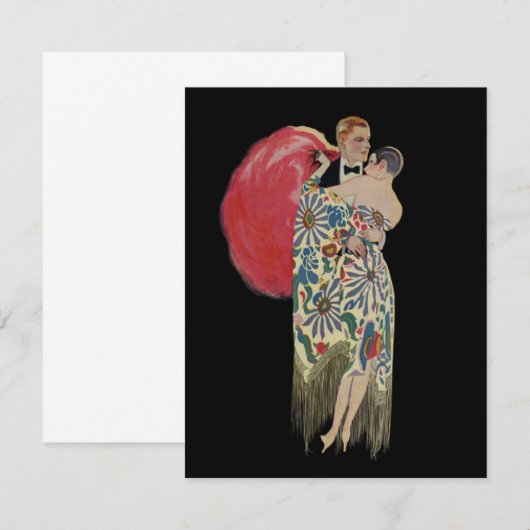 Art Deco-dansen, liefde en Romance (Voorkant / Achterkant)