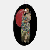 Art Deco-dansen,  liefde en Romance Keramisch Ornament (Rechts)