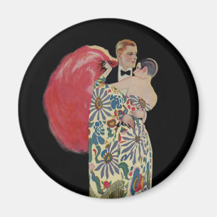 Art Deco dansen, vintage liefde en romantiek Magneet