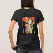 Art Deco Dansende Paren 1920 Balzaal T-shirt (Achterkant)