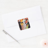 Art Deco Dansende Paren 1920 Balzaal Vierkante Sticker (Envelop)