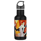 Art Deco Dansende Paren 1920 Balzaal Waterfles (Voorkant)