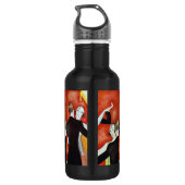 Art Deco Dansende Paren 1920 Balzaal Waterfles (Achterkant)