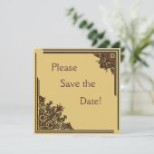 Art Deco De datumkaarten opslaan Save The Date (Staand voorkant)