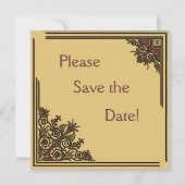 Art Deco De datumkaarten opslaan Save The Date (Voorkant)