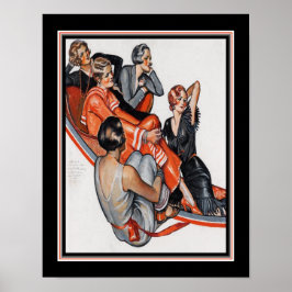 Art Deco "De kleine donkere blonde zei..." ca. 192 Poster