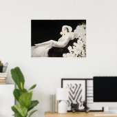 Art Déco, de lossom van de liefde Poster (Thuiskantoor)
