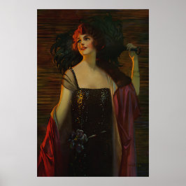 Art Deco De Opera Queen Poster