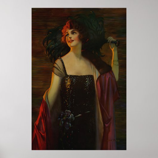 Art Deco De Opera Queen Poster (Voorkant)