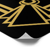 Art Deco De tijd om champagne te drinken Poster (Hoek)