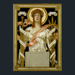 Art Déco de Zaterdag Poster<br><div class="desc">Datum: 1918. Illustratie van de Grote Oorlogsoverwinning voor de zaterdagavond van Joseph Christelijke Leyendecker</div>