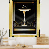 Art Deco Decadence Poster. Poster (Keuken)