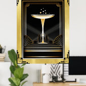 Art Deco Decadence Poster. Poster (Thuiskantoor)
