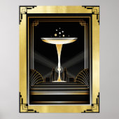 Art Deco Decadence Poster. Poster (Voorkant)