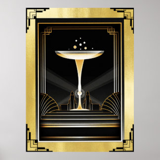Art Deco Decadence Poster. Poster
