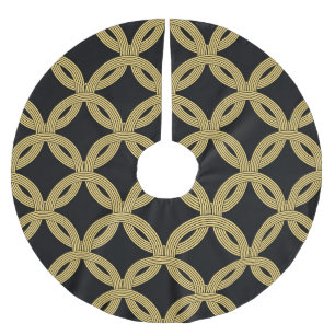 Art Deco Decoratie Naadloos Ornament Kerstboom Rok