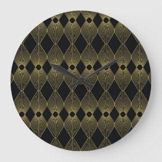 Art Deco Decoratie Naadloos Patroon Grote Klok