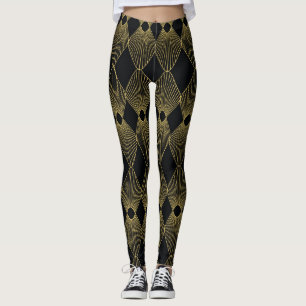 Art Deco Decoratie Naadloos Patroon Leggings